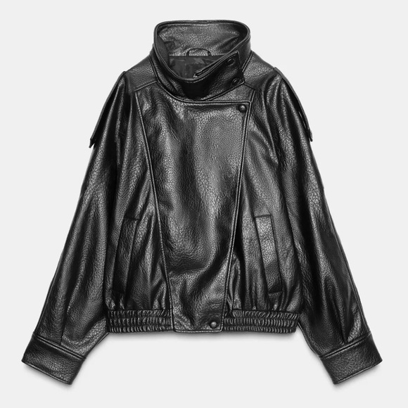 Zara Jackets & Blazers - Zara Viral faux Leather Jacket